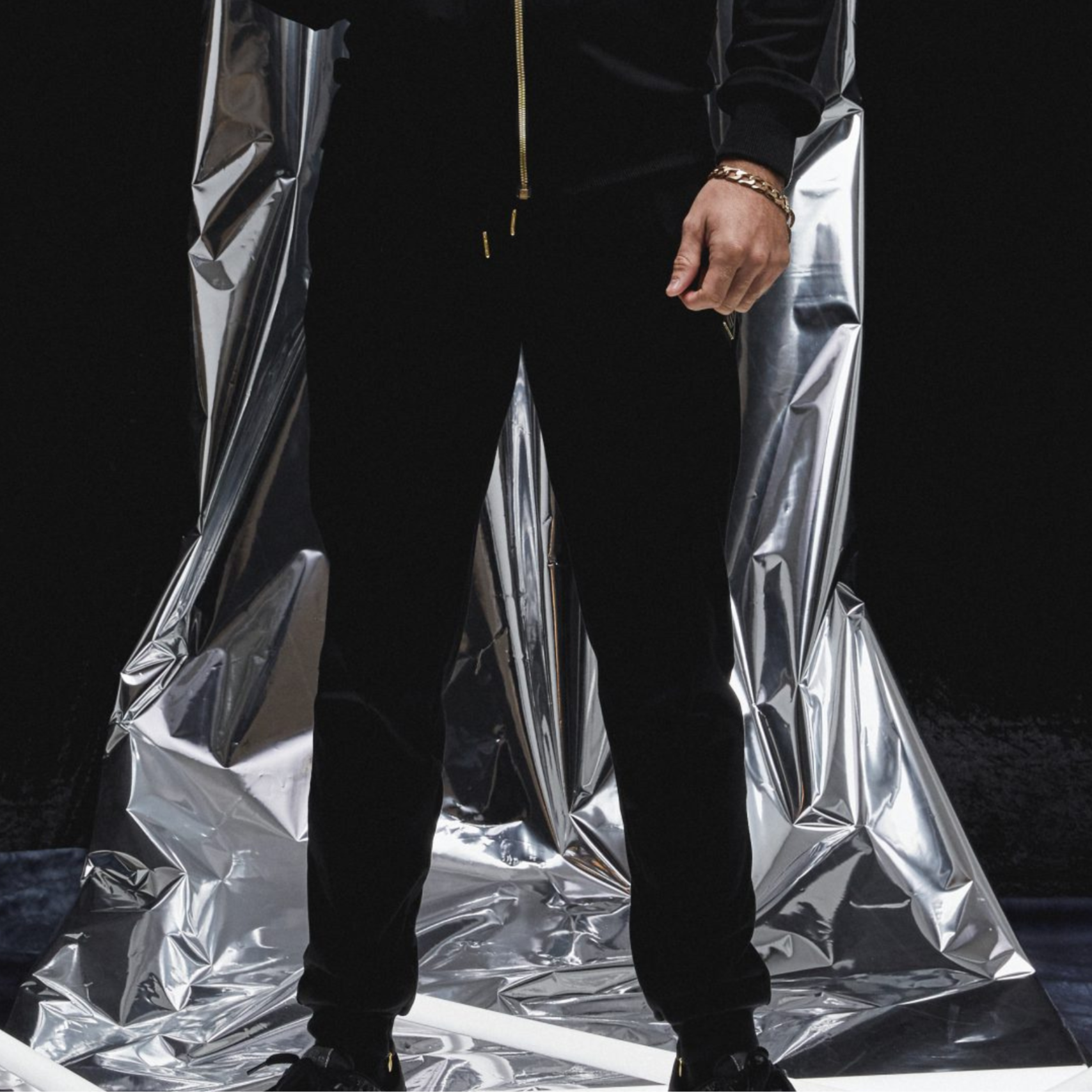 Exclusive BE VIP Limited Edition Pin tuck pleat Tracksuit Trousers